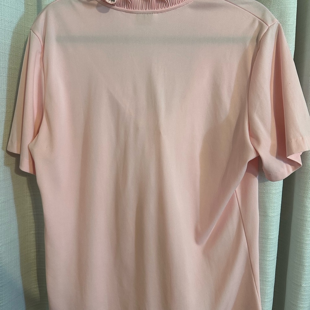 Pink Ruffle Neck Top - Picture 4 of 4